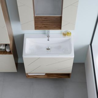 Ниша для тумбы Бриклаер Кристалл 4627125416873 80 см дуб крафт табачный